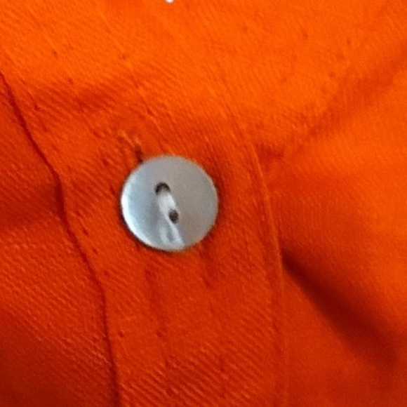 Joie 100% Linen Red- Orange Button-Up Tunic Dress - Picture 5 of 11